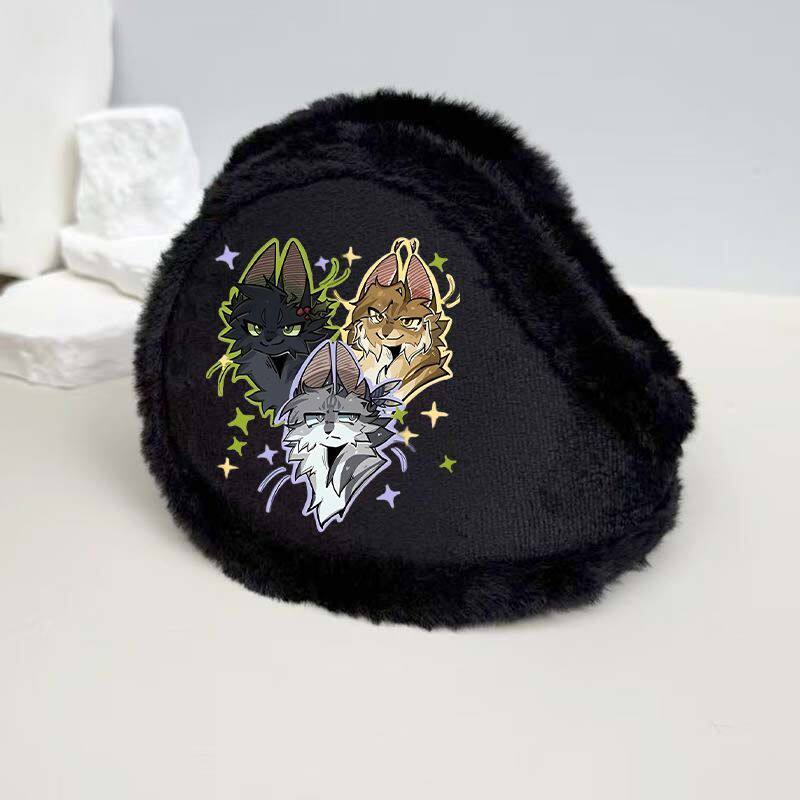 猫武士周边猫武士三剑客周边动漫耳罩冬天儿童耳套保暖冬季加绒耳