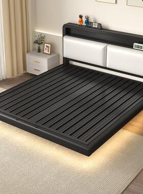 铁艺悬浮床现代简约排骨架出租房用单人床架家用卧室悬空床双人床