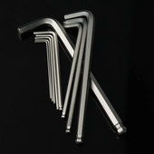 德至高TGK公制内六角套装 10mm 英制球头加长扳手黑色六角匙1.5