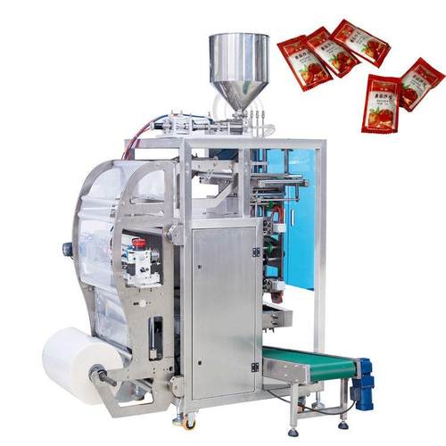 全自动多列液体包装机高速辣椒酱油料调味料膏体食品立式包装机械