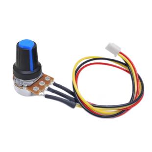 WH148单圈调速电位器1K2K5K10K20K50K100K250K500K1M带线20CM旋钮