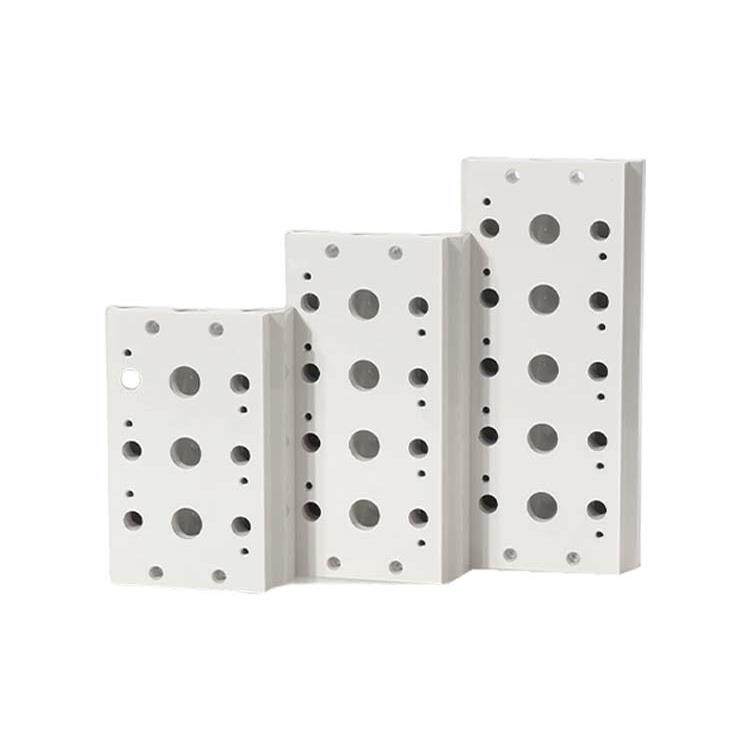 亚德客气动4V100 200M 300 400-2F3F4F5F6F10F电磁阀底座汇流阀板