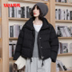 YAYA鸭鸭2025新女士短款 气质潮流时尚 休闲百搭立领羽绒服外套