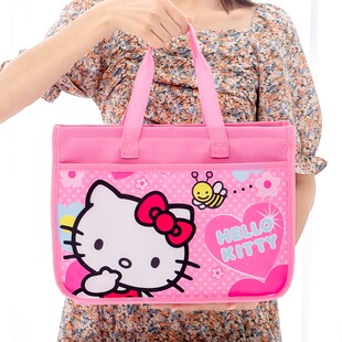 补习袋男女孩小学生儿童补课班包手提拎书袋可爱文件袋帆布美术袋