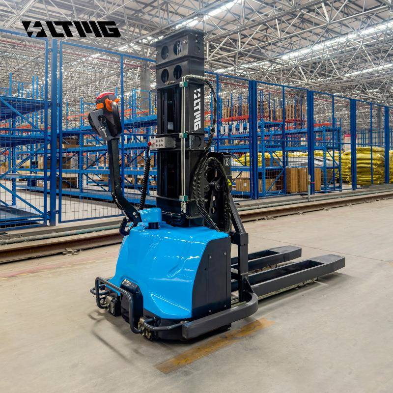 自升车100KG1500KG电动堆高车全自动自提升1.5吨仓库液压升降车