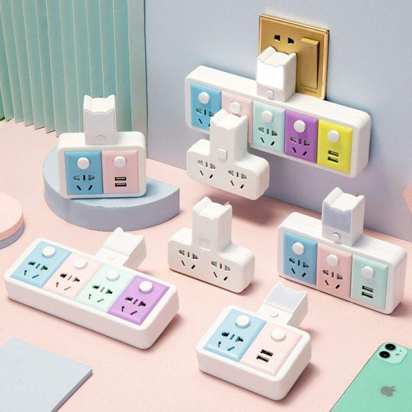 带USB插座转换器插头插排插板小夜灯扩展器面板多孔多功能多插位,电子/电工,转换插头,淘宝优惠券,粉丝福利购,淘宝优惠卷