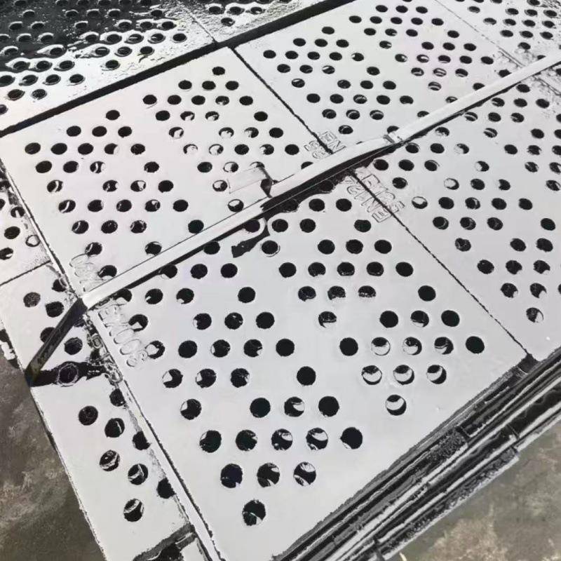 球墨铸铁井盖雨水篦子排水沟盖板窨井盖下水道地沟沙圆孔篦子格栅