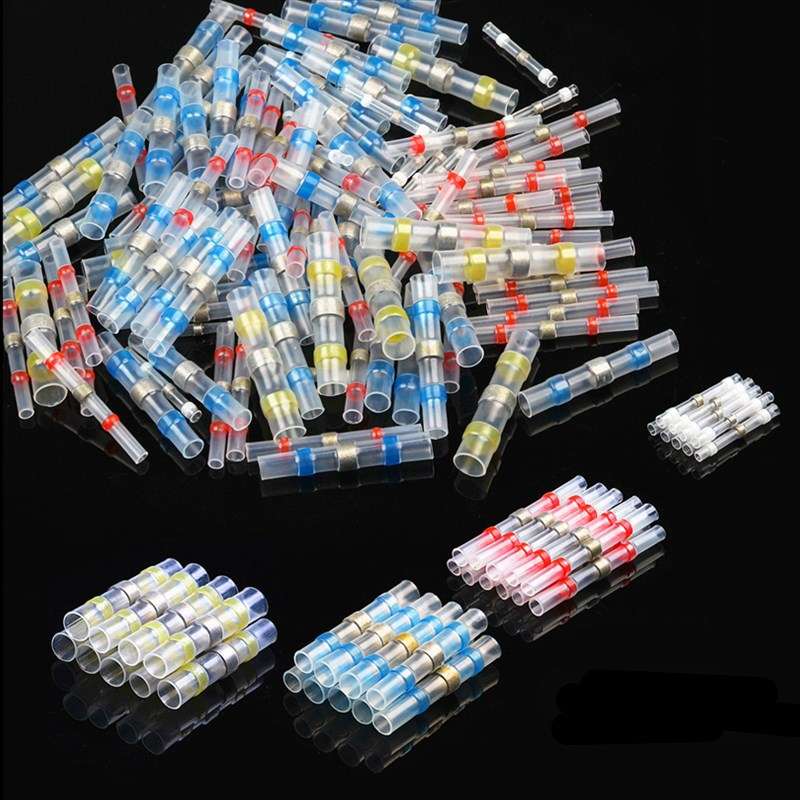 爆款热销100PCS袋装防水热缩焊接环中接端子 热缩绝缘端子组合