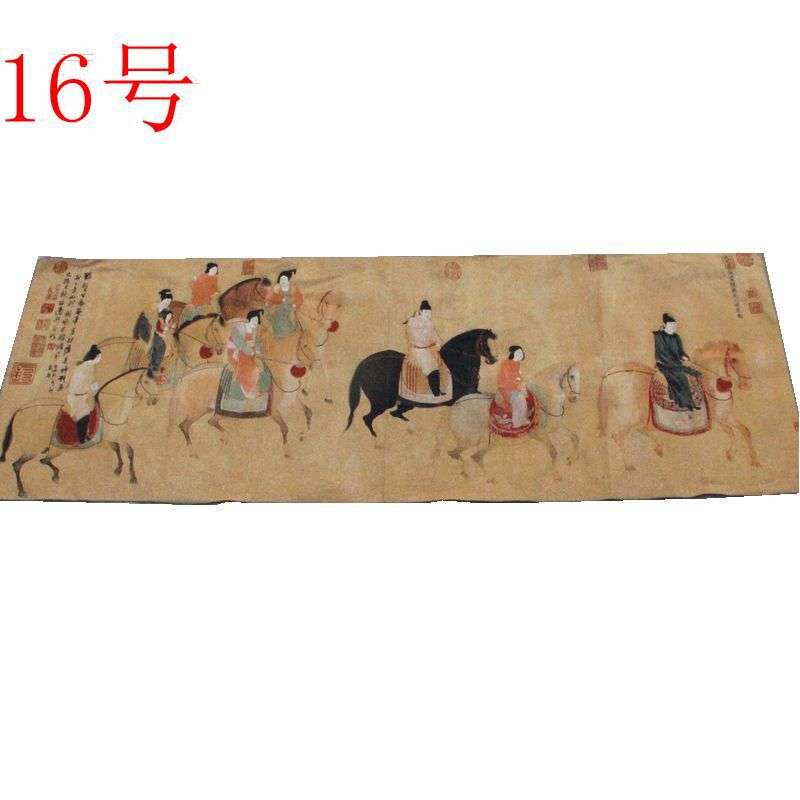 收藏苏绣刺绣画摆饰古玩杂项织锦画挂画家居装饰品