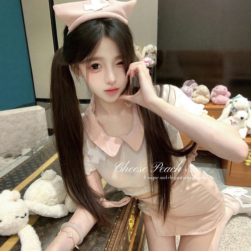 纯欲可爱护士制服包臀裙套装