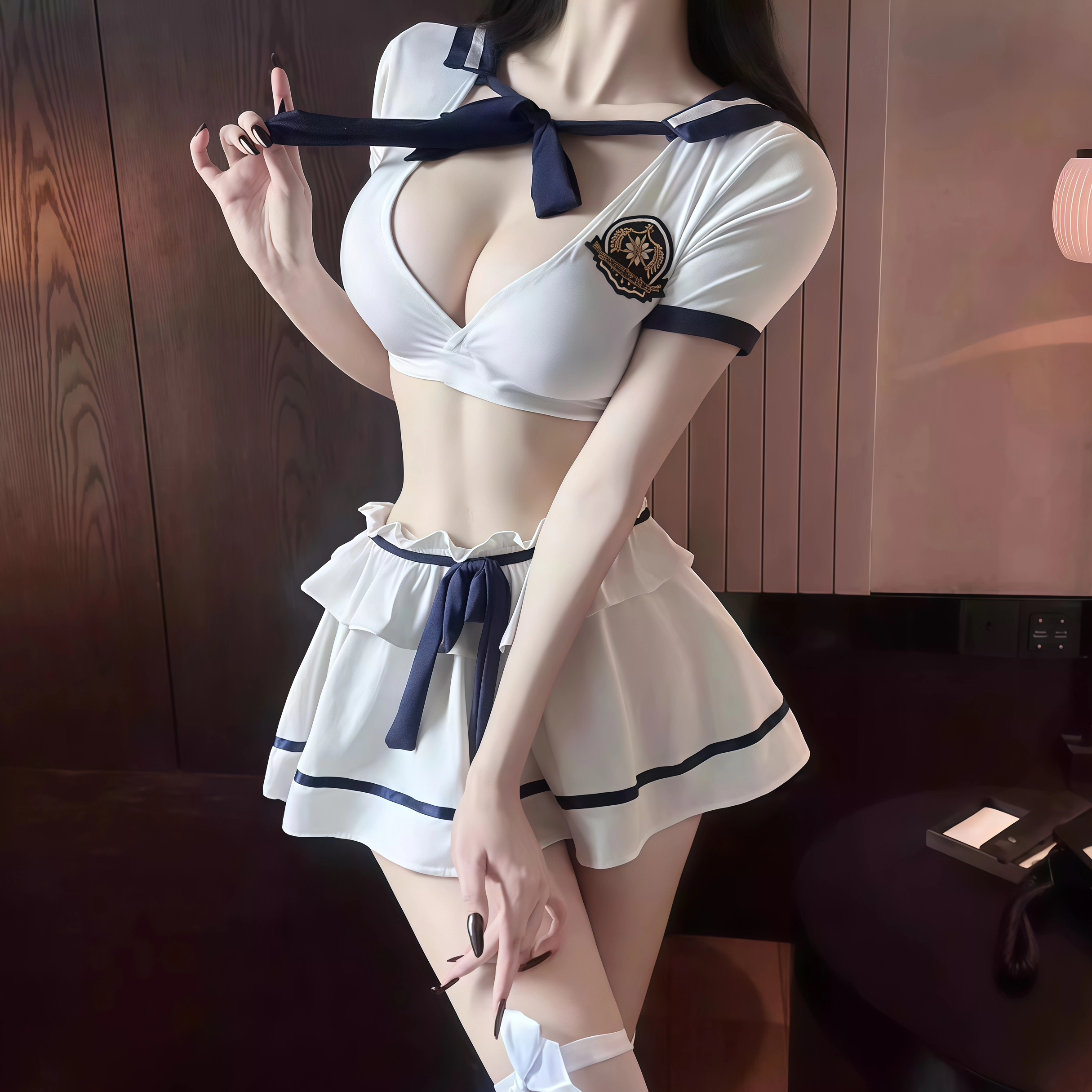 性感少女学院风jk制服套装纯欲连衣裙海军领日系睡衣qqny情调套装