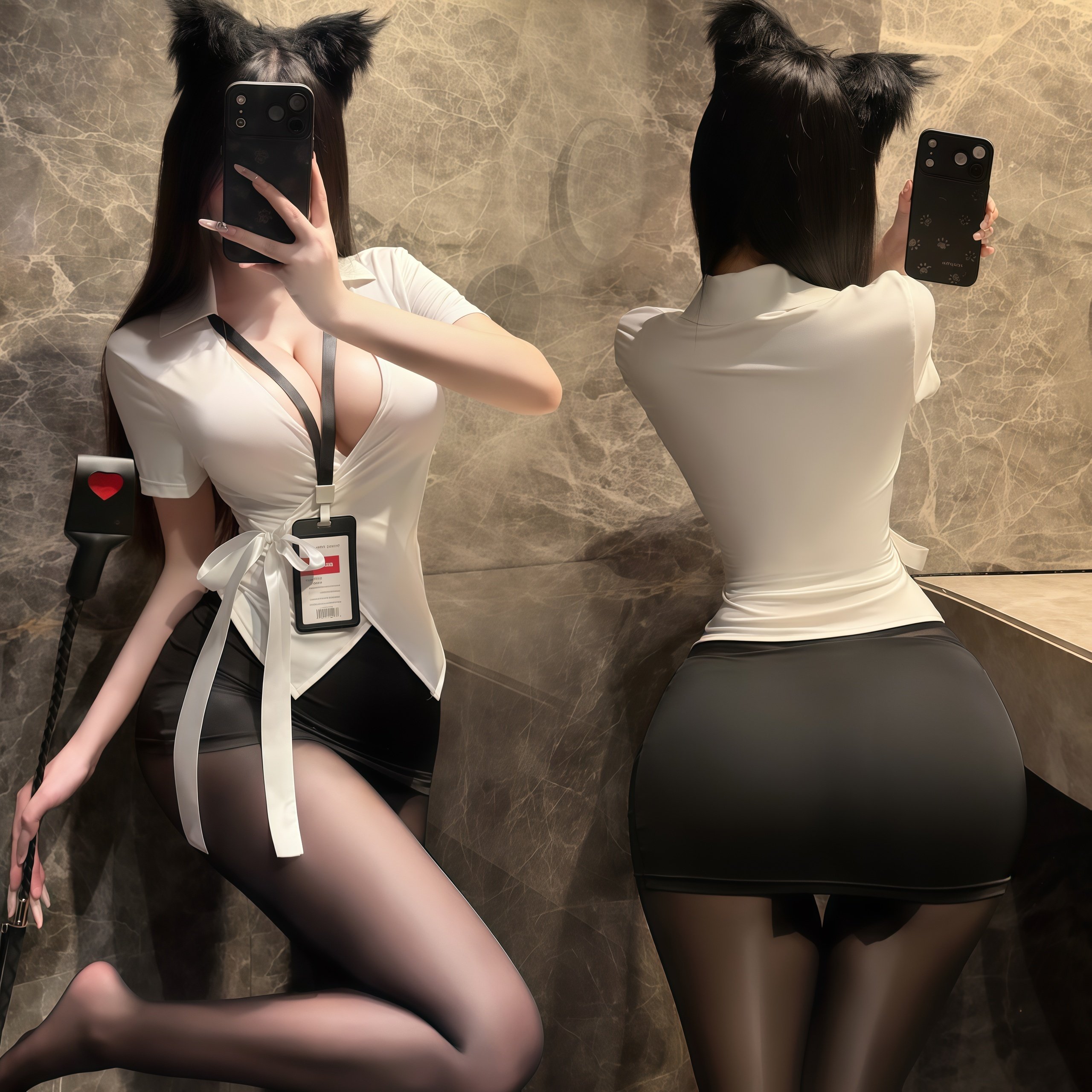 性感翻领弹力紧身包臀裙清纯系带ol秘书制服趣味诱惑勾魂qqny套装