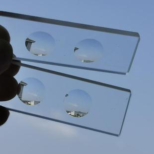 多凹载玻片实验室凹槽载玻片凹孔载玻片定做凹孔玻璃片生物样品学