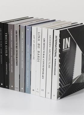 黑白灰外文装饰真书 建筑摄影小说系列装饰书样板房别墅摄影摆件