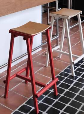 HAY Taburete 8 Bar Stool酒吧台椅高脚凳子简约网红简约现代实木