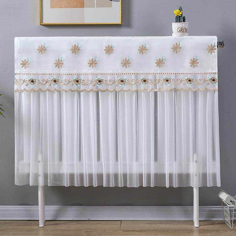 新款暖气片罩家用防薰墙暖气帘老式铸铁全包半包蕾丝暖气防尘罩套