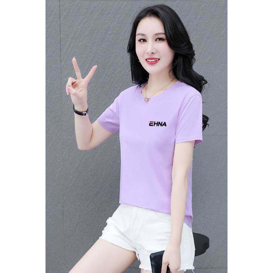 灰色短袖t恤女2026夏修身短款t桖打底衫百搭休闲体桖棉圆领上衣