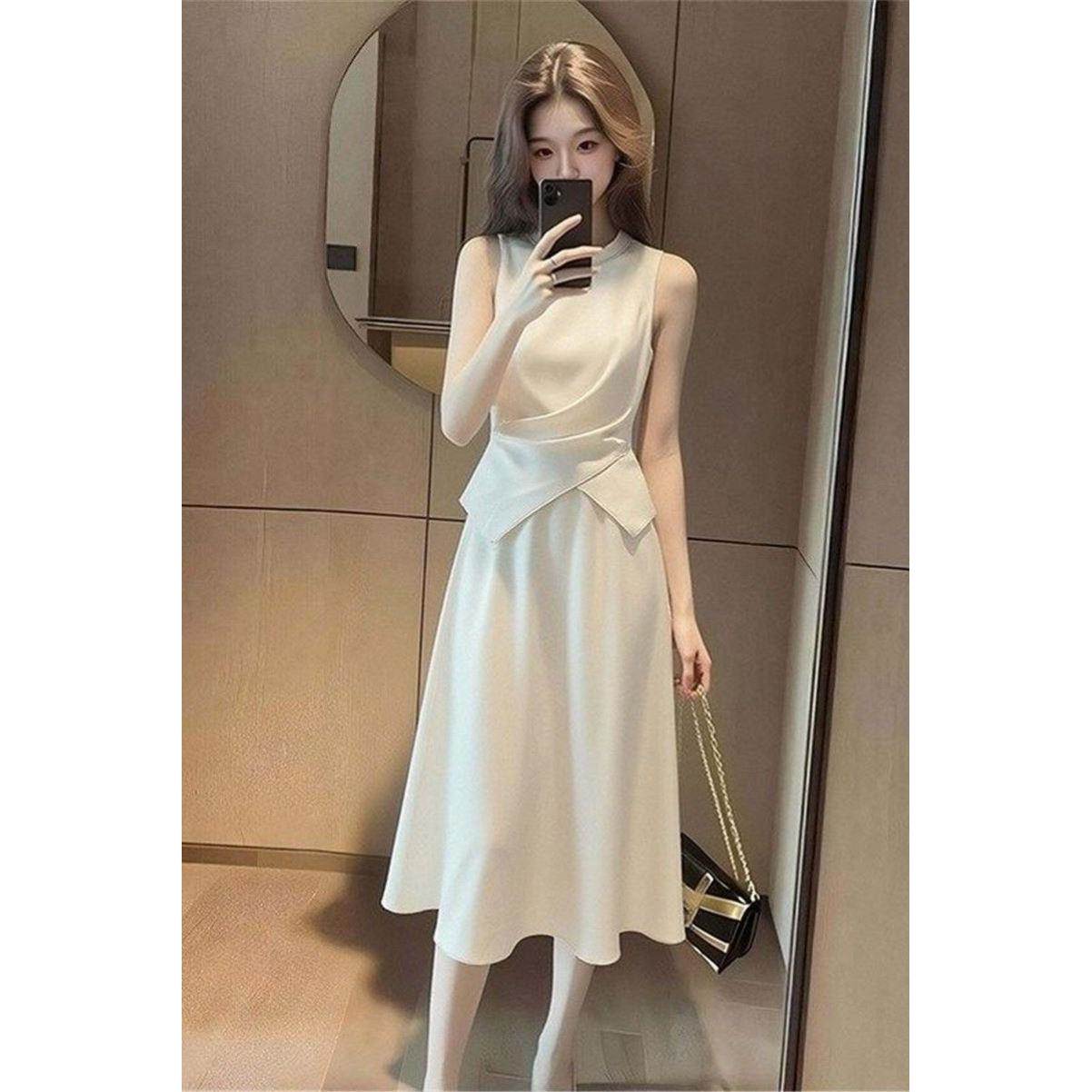 气质缎面背心半身裙两件套女26巨好看的春装收腰高级感漂亮一整套
