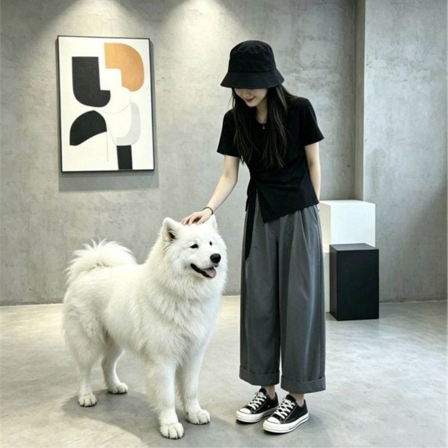 2026超火两件套夏装女独特漂亮设计感巨好看短袖T恤阔腿裤套装