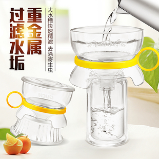 水垢过滤器开水过滤网自来水净水器家用直饮滤水T壶杯漏斗除水碱