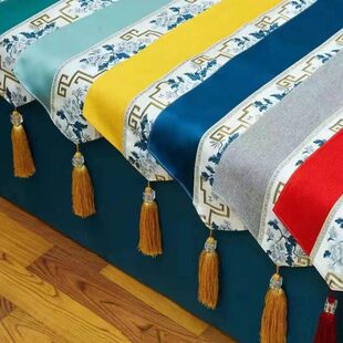 登沙发巾尾凳专用旗桌椅巾疗毛巾巾旗蹬布艺床巾沐装饰巾足足浴足