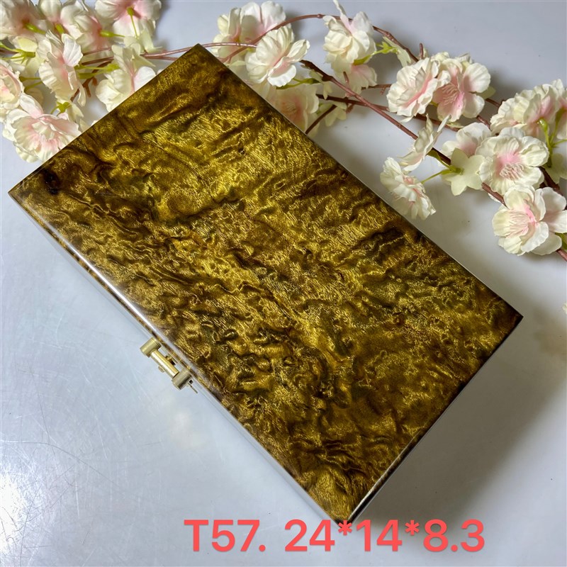 金丝楠木首饰盒小叶桢楠中式现代覆古实木折叠高档U红木精品收纳