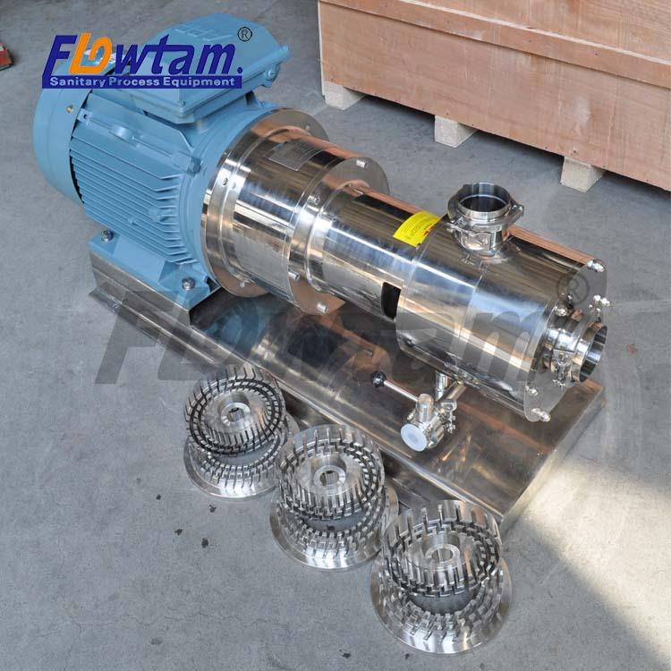 不锈钢管线式可移动三级乳化泵多级均质乳化泵混合机