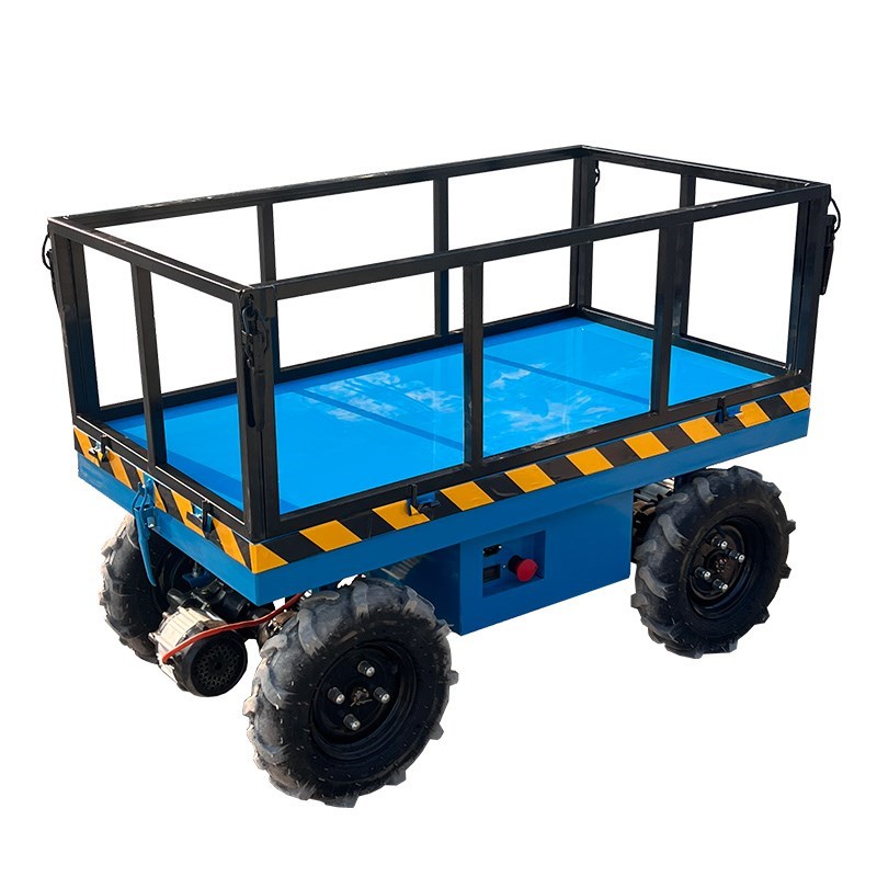 电动四驱平板车遥控山地运输车y工地果园大棚山地农用全地形搬运