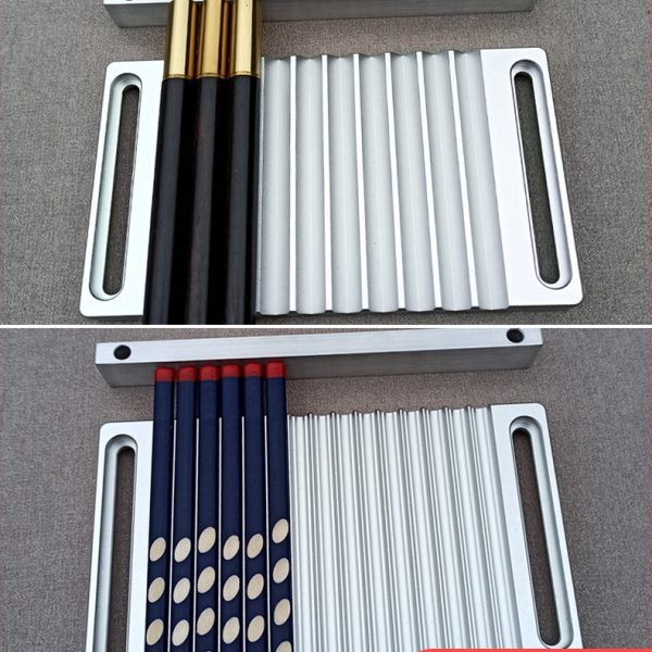 双面分体铅笔钢笔中性笔刻字模具六角铅笔夹具激光打标机固定模具