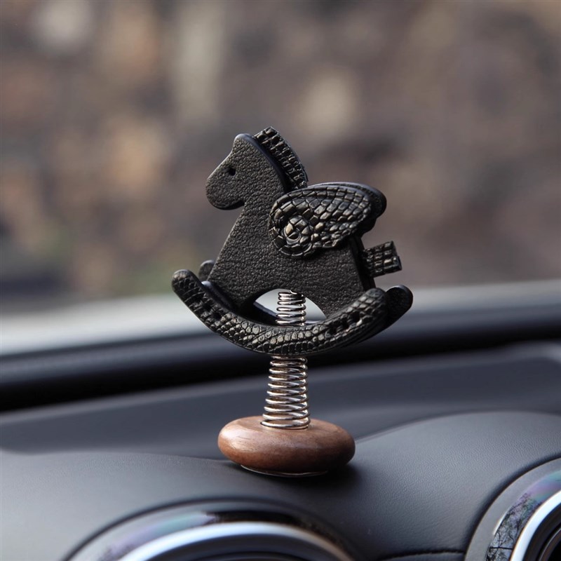 驭《Golden&Ridper》高定款珍惜皮飞马摆件 黑马 新车情侣礼物先