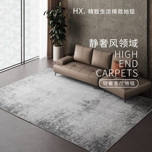 轻奢客厅地毯极简沙发茶几地垫北欧高级家用卧室床地垫大面积全铺