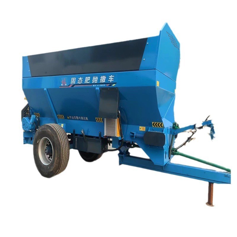 热销农用三轮撒粪车6立x方牵引式撒粪机康牧全自动撒肥机