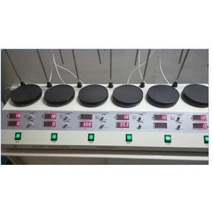 6A磁力加热搅拌器数显六联实验室恒温磁力加热搅拌器