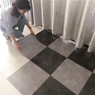 5平方家用自粘地板贴PVC地板革加厚耐磨防水泥地板胶W垫地板砖贴