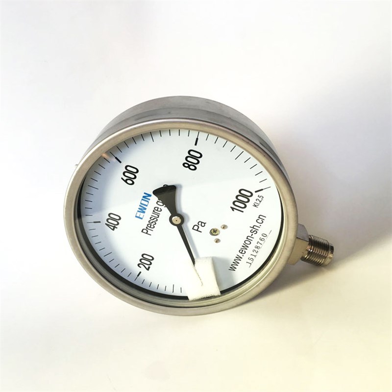 微压表 ye150b   0-400Pa 超微压膜盒压力表\304\M20*1.5厂家供应