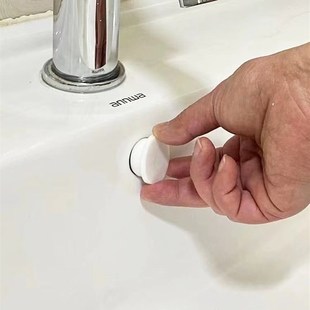 面盆溢水孔塞洗脸盆溢水口密封盖洗手盆侧边孔塞子水池溢水口阻流