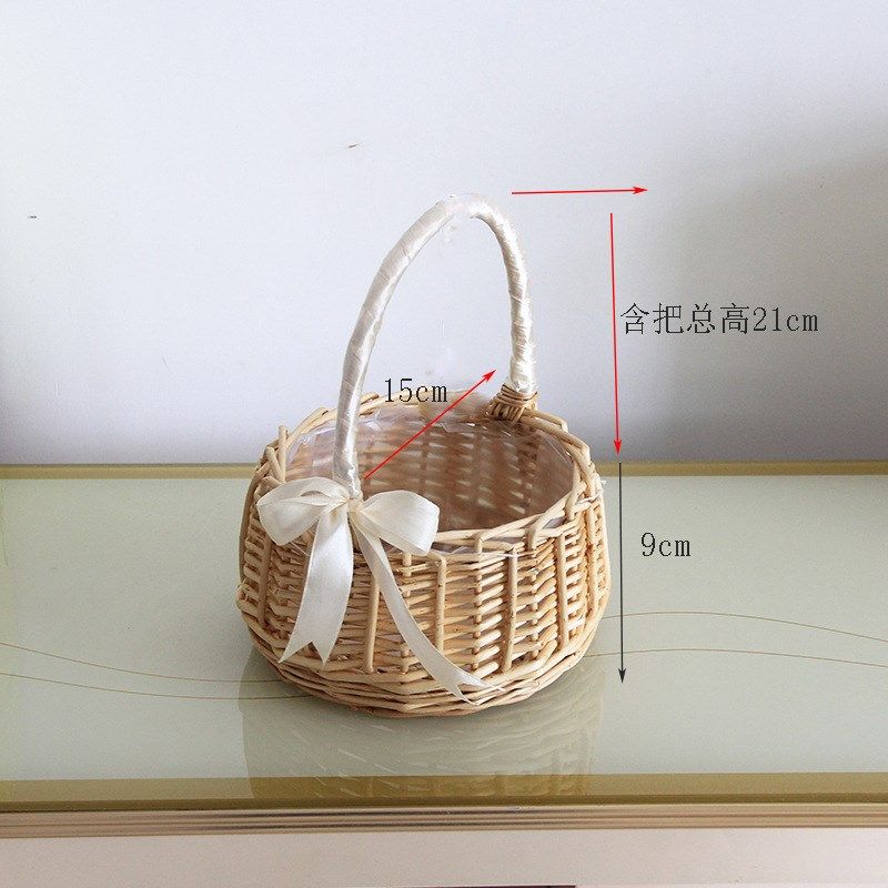 结婚小花童撒花篮藤编柳编草编手提婚礼拍照道具鸡蛋篮子月子篮子,收纳整理,其他收纳篮,淘宝优惠券,粉丝福利购,淘宝优惠卷