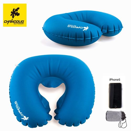 户外旅行U型充气枕 飞机U形颈枕 充气枕U型靠枕护脖子办公室枕头