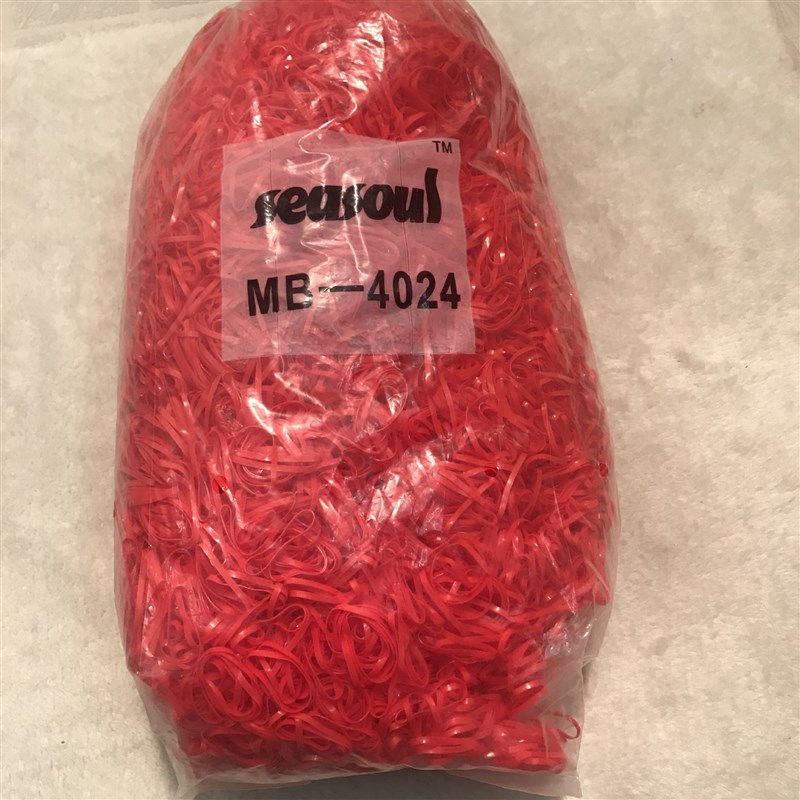 红色橡皮筋 橡皮圈 儿童捆头发皮筋 型号MB-4024 直径2CM