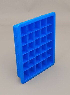 塑料30分格蓝色 周转箱多格带隔板收纳箱 三十格螺丝螺母分类盒
