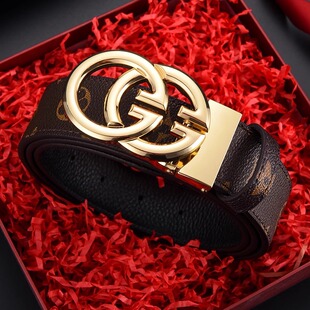 酷奇皮带男士纯牛皮2025新款高端商务休闲平滑扣腰带男送礼送老公