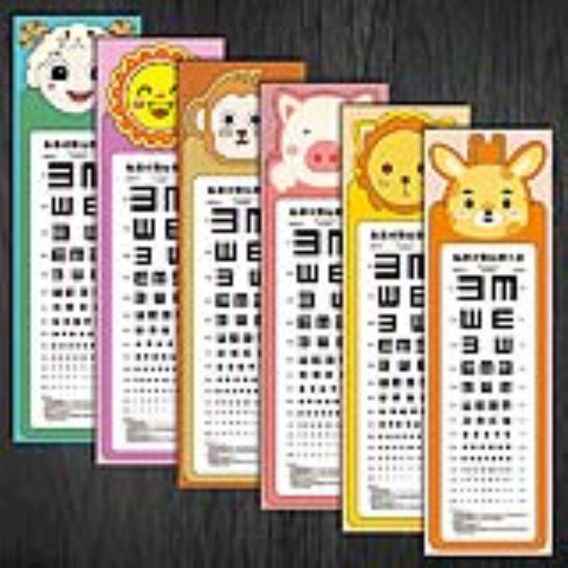 儿童卡通标准对数远视力表2011版近视检测表宣传画挂图贴纸WST28