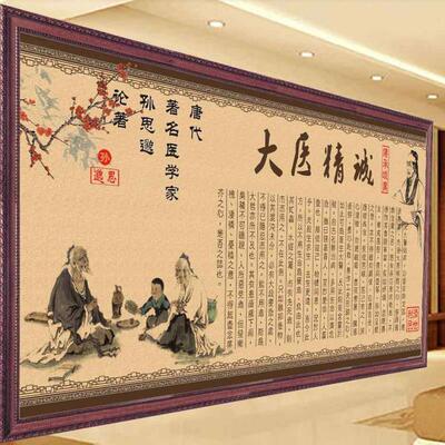 中医文化宣传海报医德医术大医精诚挂画传统文化养生保健装饰挂图