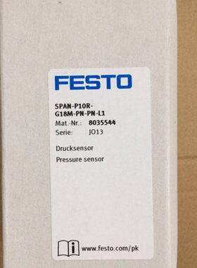 现货销售德国FESTO 压力传感器 SPAN-P10R-G18M-PN-PN-L1 8035544