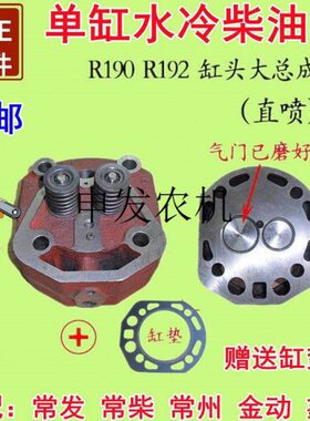 单缸10R19 水冷缸常州常柴常2盖19柴油机总成匹气缸 力11发马R头0