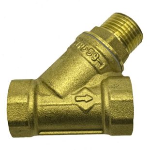 加厚黄铜排污过滤器暖气水管y型过滤器4分6分外牙免拆卸可冲洗