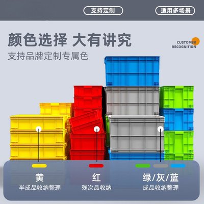 盒中号零件盒周转箱物流中转框盒子加厚箱子收纳工业风塑料长方形