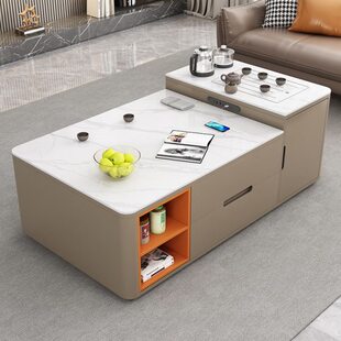 带轻奢泡茶台冲一体式烧水壶茶台岛全自动茶桌功夫茶几桌客厅家用
