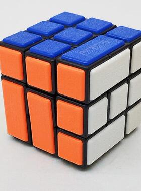 梯色捆绑三阶魔方27号 洞洞插销版Bandaged Cube限制旋转难度挑战