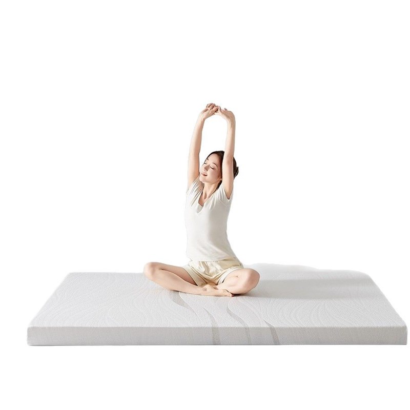 新款针织透气高密度不塌陷海绵床垫学生宿舍可拆洗家用榻榻米软垫